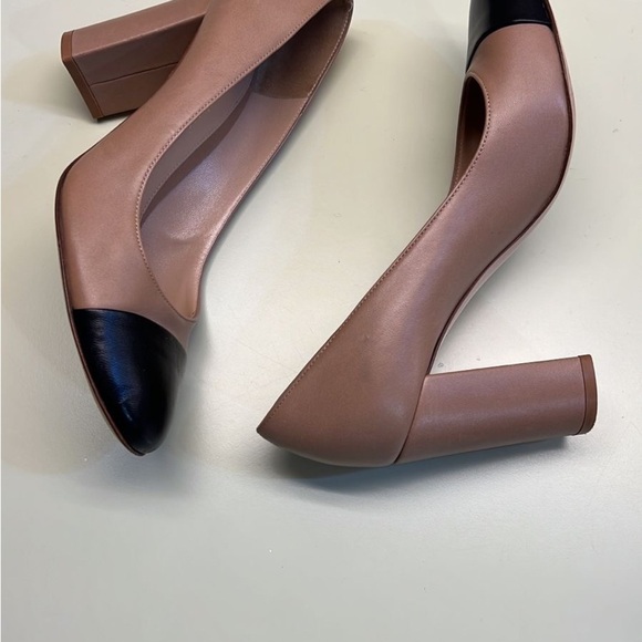 Gianvito Rossi MADE IN ITALY Black and Tan Heels Timeless Elegance - Picture 2 of 7